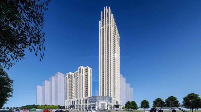 Sketchup Complex Model | Super high-rise commercial complex, modern style, hotel office