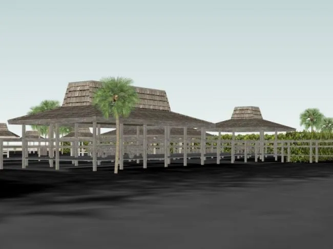 Sketchup Landscape Model | Park Landscape, Chinese Style