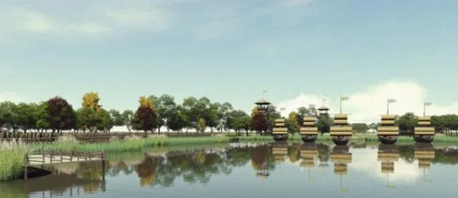 Sketchup Landscape Model | Theme Scenic Area Landscape, Chinese Style