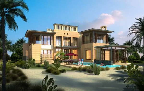 Sketchup Villa Model | Solo Villa, Modern Style
