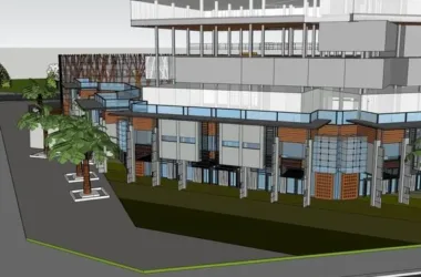 SketchUp Complex Model: Multi-Story High-Rise Office, Hotel, and Commercial Building in Modern Style-BIM WORLD
