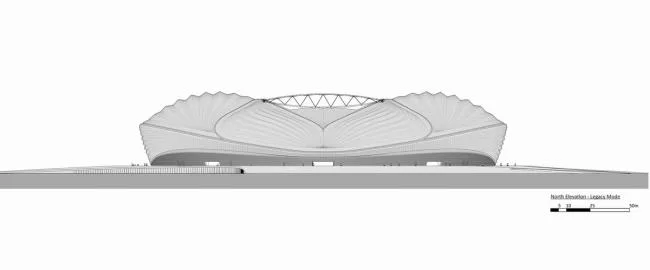 BIM architecture | Like sails raised on the sea: 2022 World Cup main venue/Zaha Hadid Architects