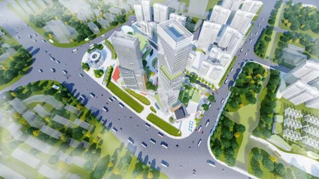 Sketchup Complex Model | Super high-rise commercial complex, office hotel, modern style