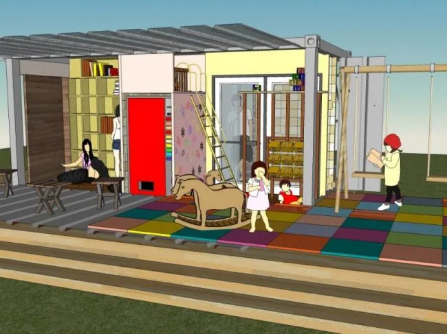 Sketchup Residential Model | Container Renovation Residential, Residential Building, Modern Style
