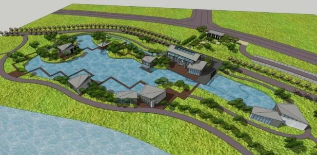 Sketchup Landscape Model | Landscape Architecture, Chinese Style