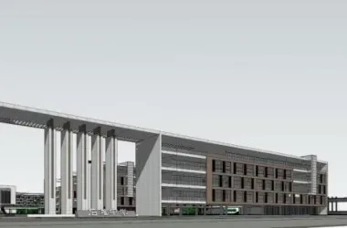 Modern Multi-Story Primary and Secondary School Buildings | SketchUp Educational Models-BIM WORLD