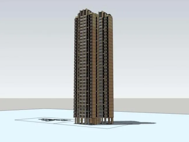 Sketchup Residential Model | Super High rise Residential Buildings, Residential Buildings, Classical Style