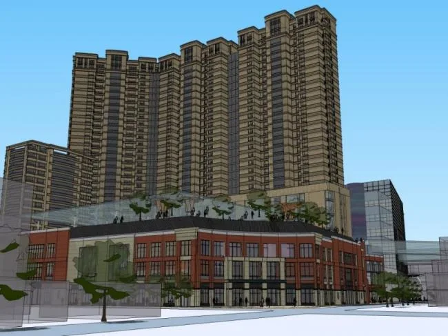 Sketchup Complex Model | Multi story Commercial and Residential Complex, Commercial, Residential, Classical Style