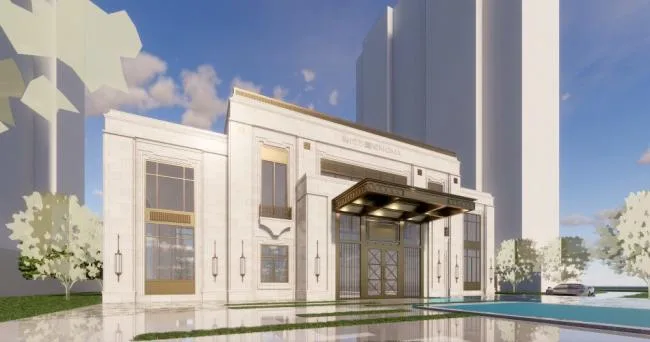 Sketchup Business Model | Multi story Sales Office, Commercial Building, Neoclassical Style