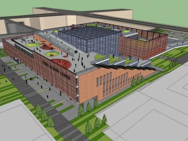 Sketchup Cultural Model | Multi story Activity Center, Cultural Architecture, Modern Style