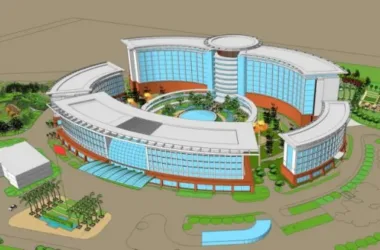 Modern Multi-Story Hospital and Medical Building Model in SketchUp-BIM WORLD