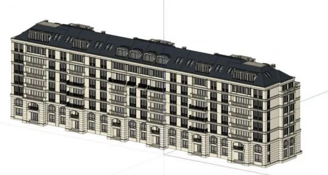 Sketchup Residential Model | Multi story Residence, Classical Style