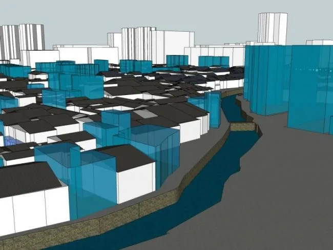 Sketchup Residential Model | Multi story Youth Hostel, Modern Chinese Style