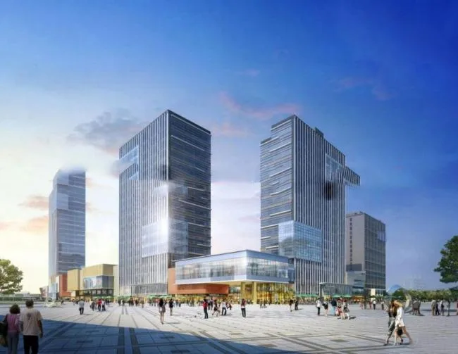 Sketchup Complex Model | High rise Commercial Complex, Office Hotel, Modern Style