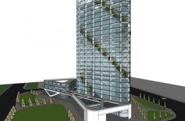 SketchUp Business Model: Designing a Modern Multi-Story Commercial Complex-BIM WORLD