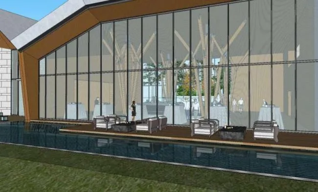 Sketchup Business Model | Multi story Sales Office, Modern Style