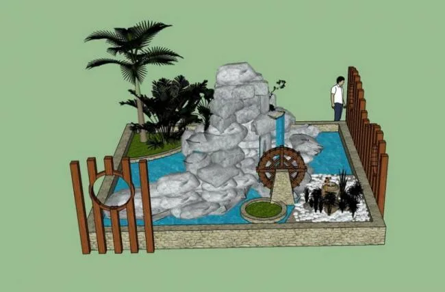 SketchUp Material Library: Rockery and Landscape Sculpture Components