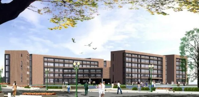 Sketchup School Model | Multi story School Teaching Building, Campus Educational Architecture, Classical Style