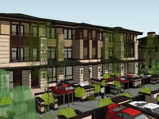 Sketchup Villa Model | Multi row Villa, Modern Style