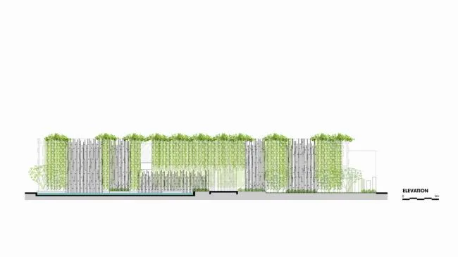 BIM Architecture | The Light and Shadow Space Pouring Down from Qianxun Jungle Waterfall: Naman Hot Spring Club/MIA Design Studio