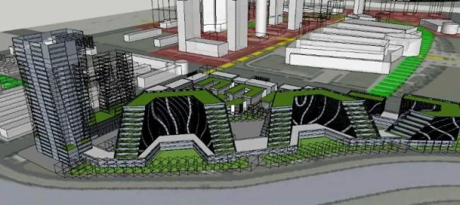 Sketchup Office Model | Multi story Office Building, Modern Style