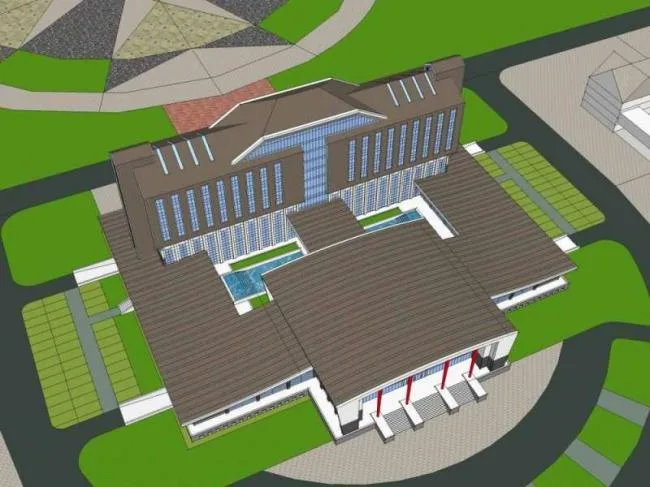 Sketchup Office Model | Government Office Building, High Rise Office Building, Classical Style