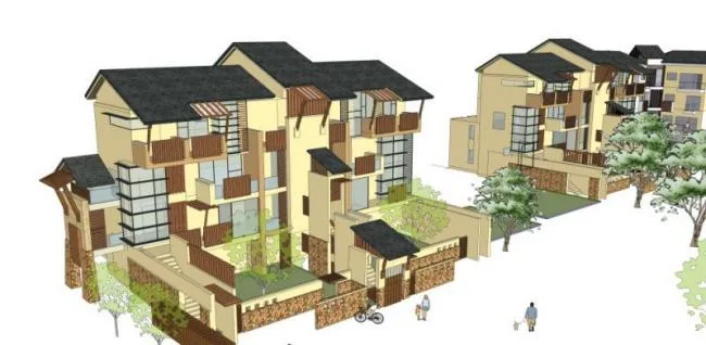 Sketchup Villa Model | Solo Villa, European Style