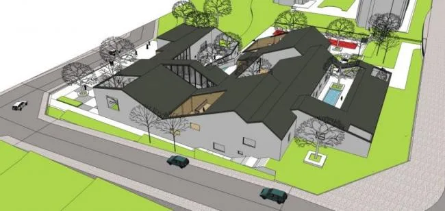 Sketchup School Model | Multi story Kindergarten School, Campus Educational Architecture, Modern Chinese Style