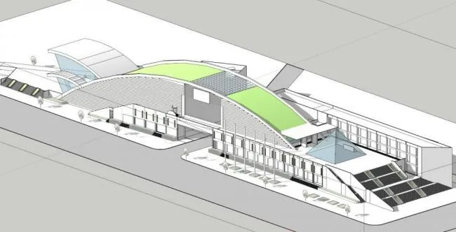 Sketchup Cultural Model | Exhibition Hall, Modern Style, Cultural Architecture