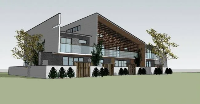 Sketchup Residential Model | Multi story Residential Building, Residential Architecture, New Chinese Style
