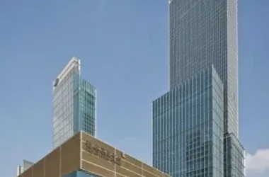 SketchUp Office Model of Jing'an Kerry Center: A Modern Super High-Rise Building-BIM WORLD