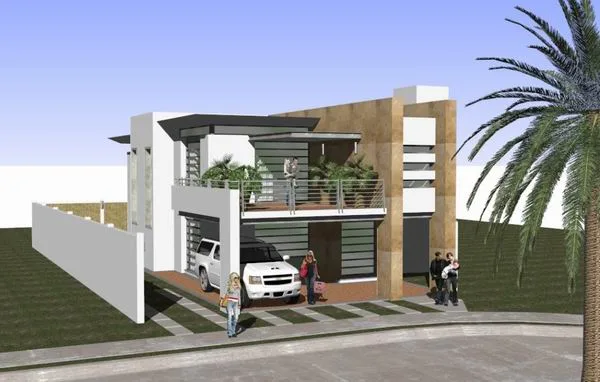 Sketchup Villa Model | Solo Villa, Modern Style