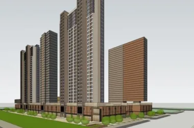 Super High-Rise Complex in Modern Style | Detailed SketchUp Model-BIM WORLD