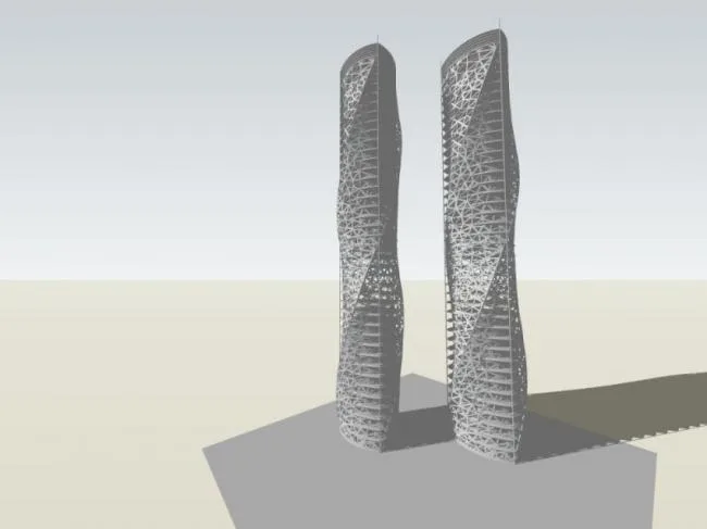Sketchup Office Model | Super High rise Office Building, Modern Style