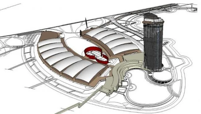 Sketchup Cultural Model | Multi story Exhibition Center, Cultural Architecture, Modern Style