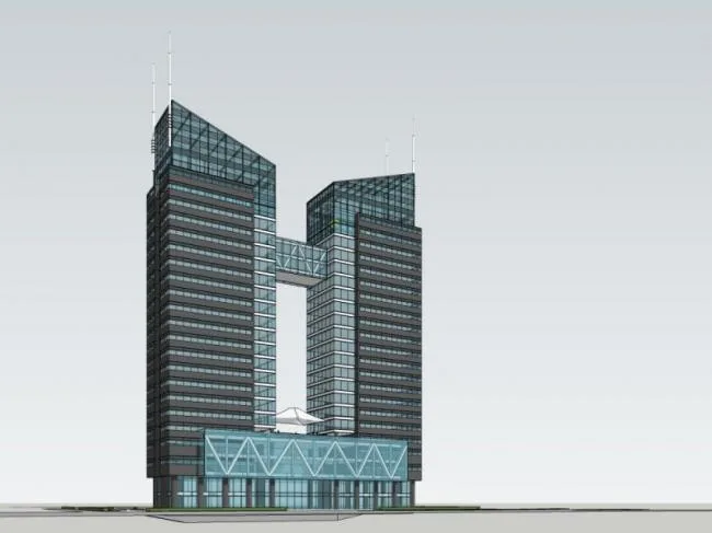 Sketchup Office Model | Super High rise Office Building, Modern Style