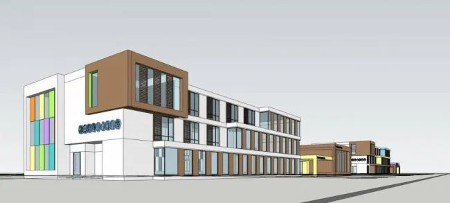 Sketchup School Model | Multi story Kindergarten, Modern Style, Educational Architecture