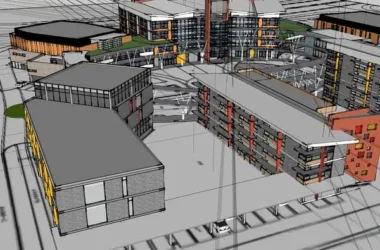 Modern Multi-Story Elementary School Design | Campus Architecture in SketchUp-BIM WORLD