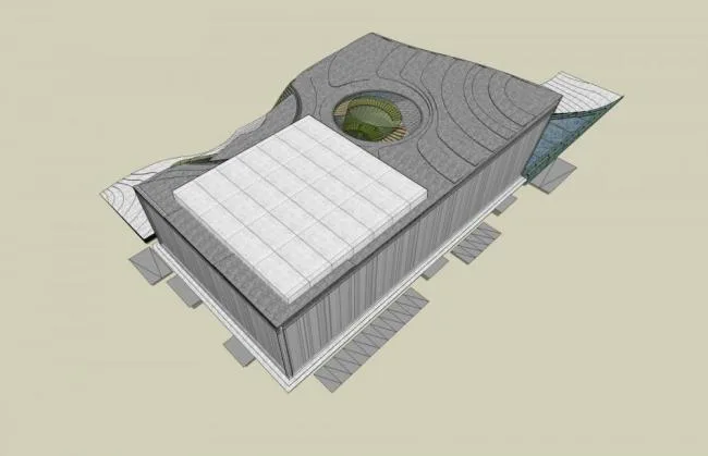 Sketchup Cultural Model | Multi story Concert Hall, Modern Style, Cultural and Artistic Architecture