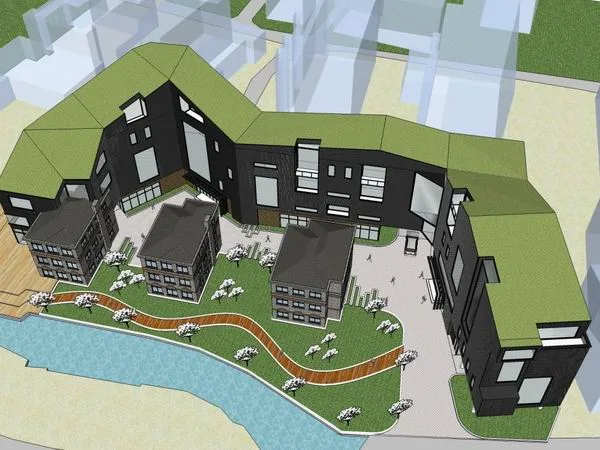Sketchup School Model | Multi story Art School, Vocational School Campus Education Architecture, Modern Style