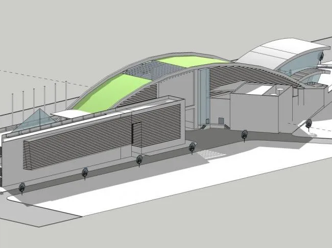 Sketchup Cultural Model | Exhibition Hall, Modern Style, Cultural Architecture