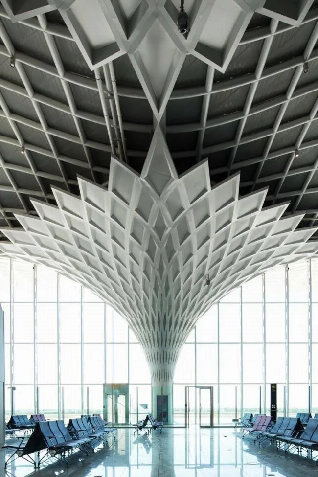BIM Architecture | Continuous Waves Rising from Golden Birch Forest: Hulunbuir Hailar Airport Expansion Project/China Architecture Design Institute Joint Architectural Design Seminar U10