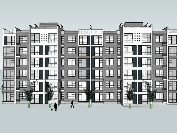 Sketchup Residential Model | Multi story Residence, Modern Style, 6 Floors