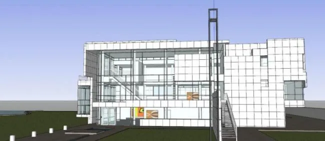 Sketchup Villa Model | Solo Villa, White Pie Richard Meyer