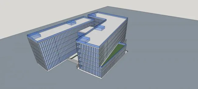 Sketchup Office Model | Multi story Office Building, Modern Style, Government Office