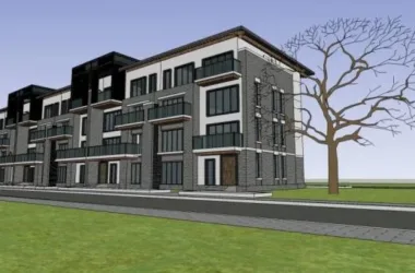 Sketchup Villa Model | Row Villa, Chinese Style-BIM WORLD
