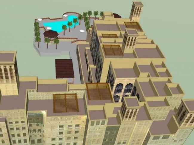 Sketchup Hotel Model | Multi story Hotel, Classical Style