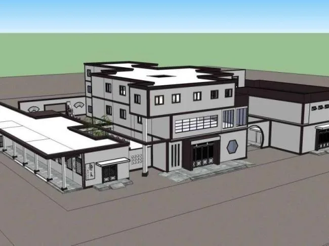 Sketchup Hospital Model | Multi story Hospital, Medical Building, Modern Chinese Style