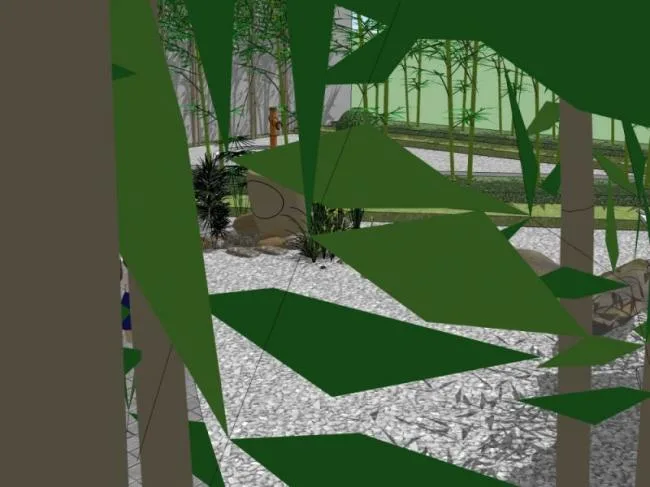 Sketchup Landscape Model | Garden Landscape, Modern Chinese Style