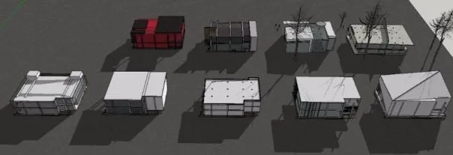 Sketchup Business Model | Sales Office, Modern Style